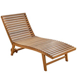 Whitecap Pool Lounge Chair - Teak - Kesper Supply