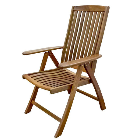Whitecap Reclining Arm Chair - Teak - Kesper Supply