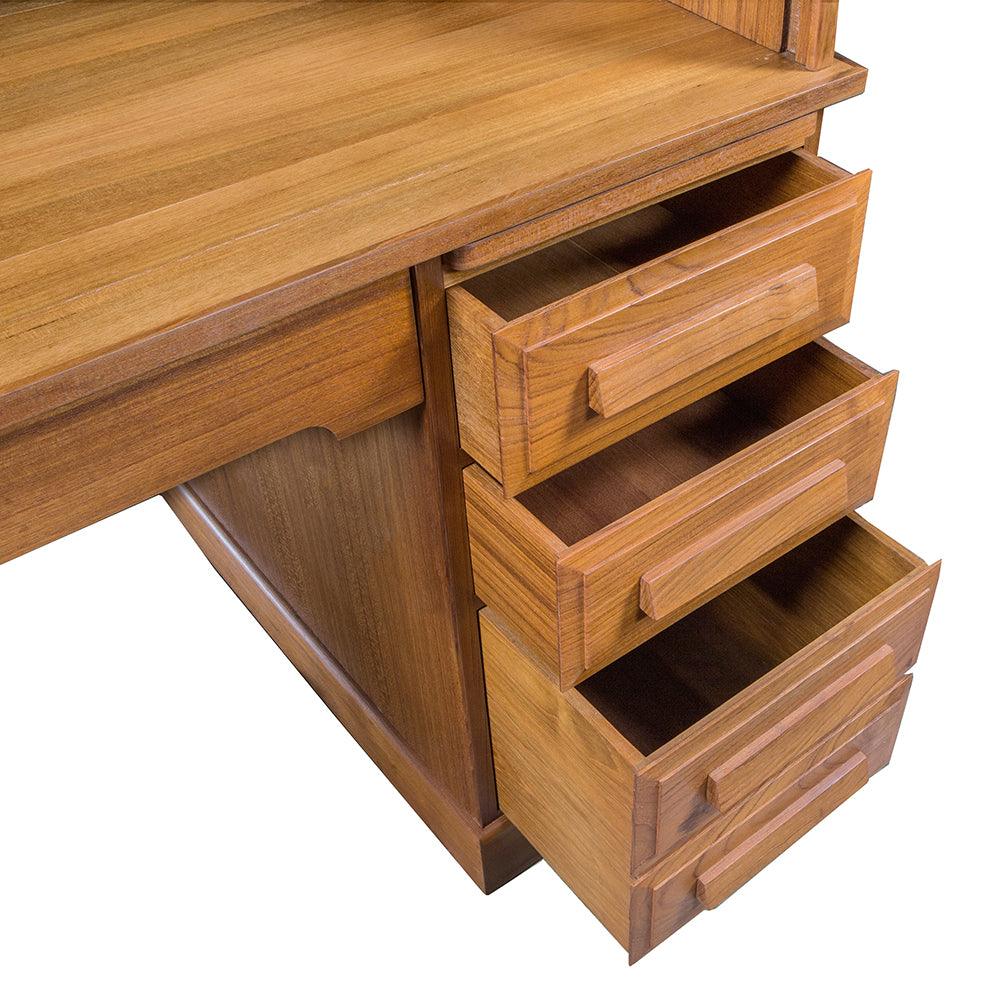 Whitecap Roll Top Desk (Oiled) - Teak - Kesper Supply