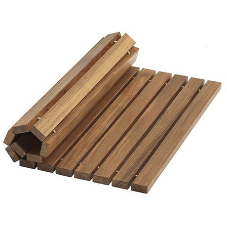 Whitecap Roll-Up Shower Mat - Teak - Kesper Supply