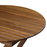 Whitecap Round Slat Table - Teak - Kesper Supply