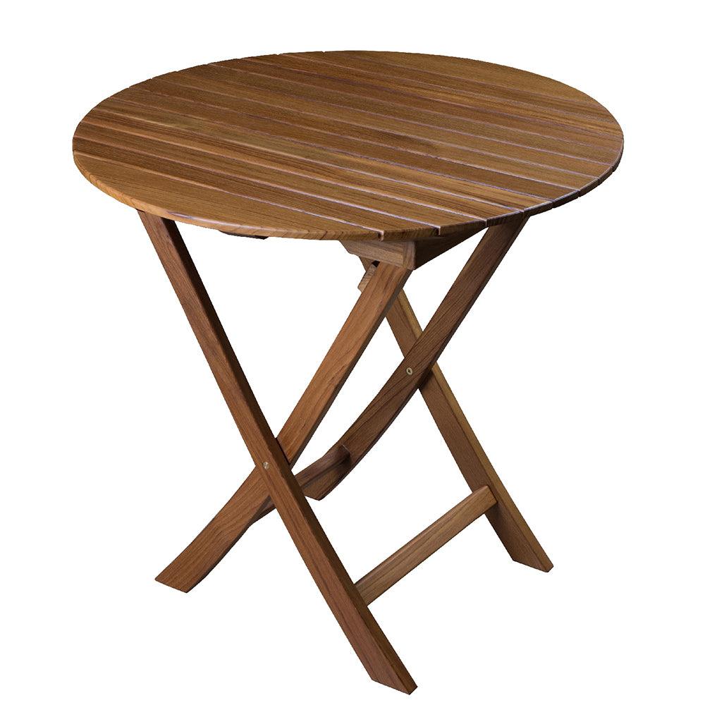 Whitecap Round Slat Table - Teak - Kesper Supply