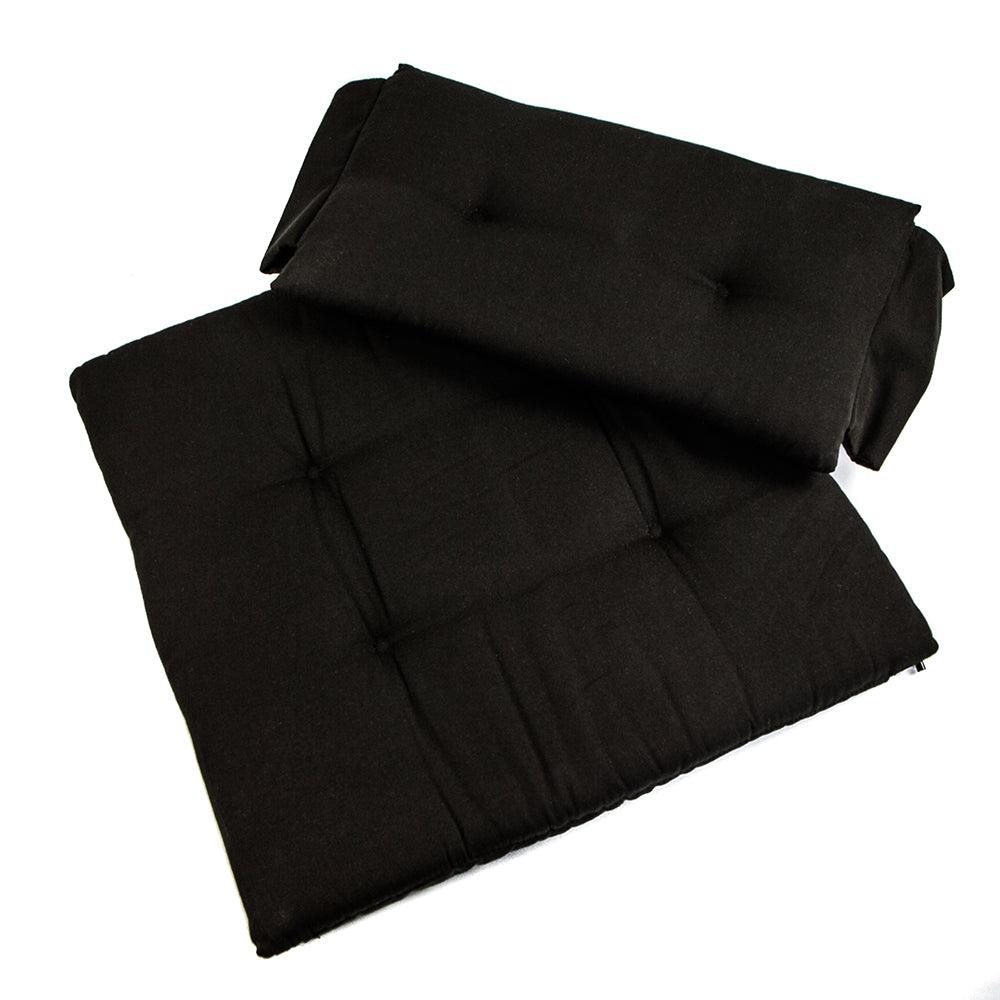 Whitecap Seat Cushion Set f/Director's Chair - Black - Kesper Supply