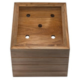 Whitecap Small Planter Box - Teak - Kesper Supply