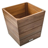 Whitecap Small Planter Box - Teak - Kesper Supply