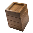 Whitecap Small Waste Basket - Teak - Kesper Supply