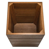 Whitecap Small Waste Basket - Teak - Kesper Supply