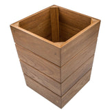 Whitecap Small Waste Basket - Teak - Kesper Supply