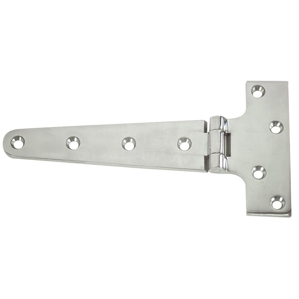 Whitecap T-Strap Hinge - 316 Stainless Steel - 7-3/4" x 3-7/8" - Kesper Supply