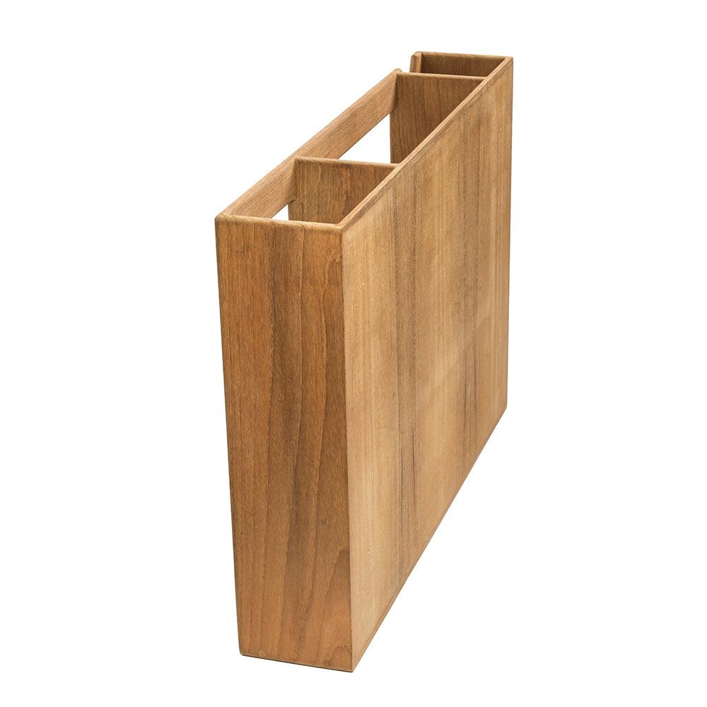 Whitecap Teak Dish/Cup/Paper Towel Rack - Kesper Supply