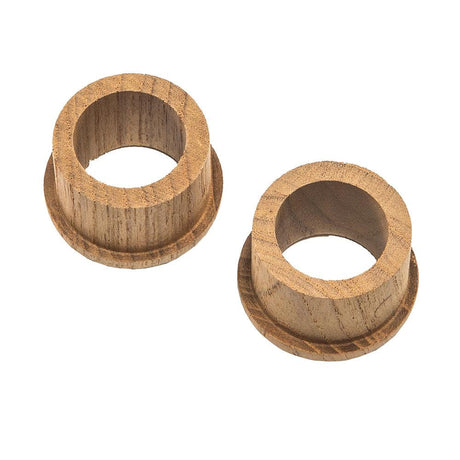 Whitecap Teak Finger Pull - 5/8" Barrel Length - 2 Pack - Kesper Supply