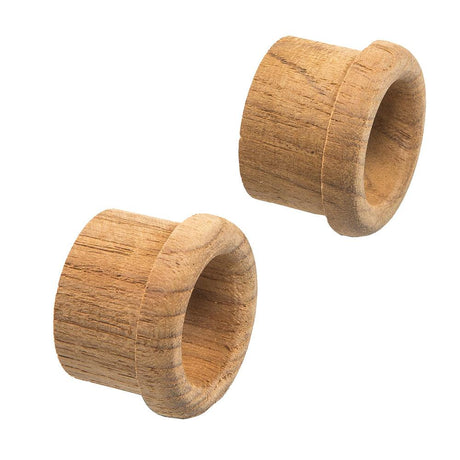 Whitecap Teak Finger Pull - 5/8" Barrel Length - 2 Pack - Kesper Supply