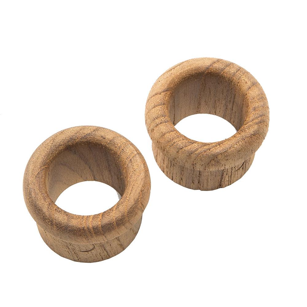 Whitecap Teak Finger Pull - 5/8" Barrel Length - 2 Pack - Kesper Supply