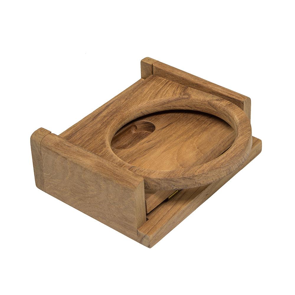 Whitecap Teak Folding Insulated Drink Holder - Kesper Supply