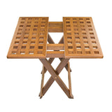 Whitecap Teak Grate Top Fold-Away Table - Kesper Supply