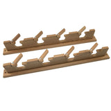 Whitecap Teak Lock-In Four-Rod Storage Rack - Kesper Supply