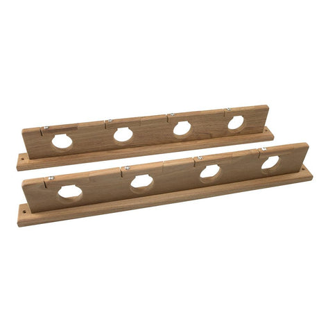 Whitecap Teak Lock-In Four-Rod Storage Rack - Kesper Supply