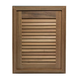 Whitecap Teak Louvered Door & Frame - Right Hand - 15" x 20" - Kesper Supply