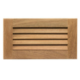 Whitecap Teak Louvered Insert - 6-3/8" x 11-3/16" x 3/4" - Kesper Supply