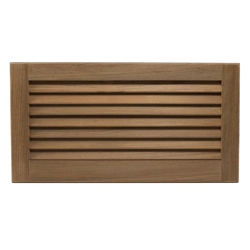 Whitecap Teak Louvered Insert - 9-3/8" x 18" x 3/4" - Kesper Supply