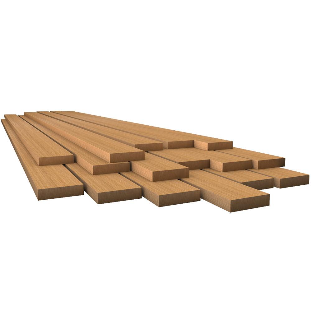 Whitecap Teak Lumber - 7/8" x 4" x 36" - Kesper Supply