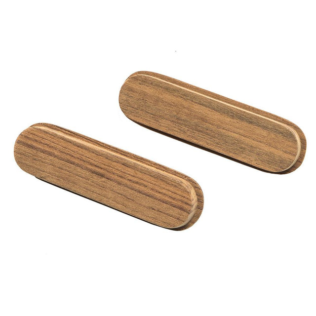 Whitecap Teak Oblong Drawer Pull - 4-1/16"L - 2 Pack - Kesper Supply