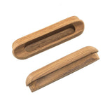 Whitecap Teak Oblong Drawer Pull - 4-1/16"L - 2 Pack - Kesper Supply