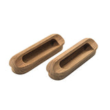 Whitecap Teak Oblong Drawer Pull - 4-1/16"L - 2 Pack - Kesper Supply