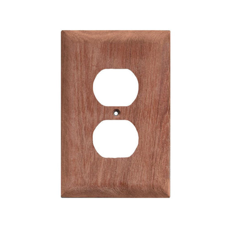 Whitecap Teak Outlet Cover/Receptacle Plate - Kesper Supply