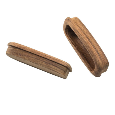 Whitecap Teak Rectangular Drawer Pull - 3-1/4"L - 2 Pack - Kesper Supply