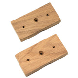 Whitecap Teak Rod Storage Rack Mounting Brackets - Pair - Kesper Supply