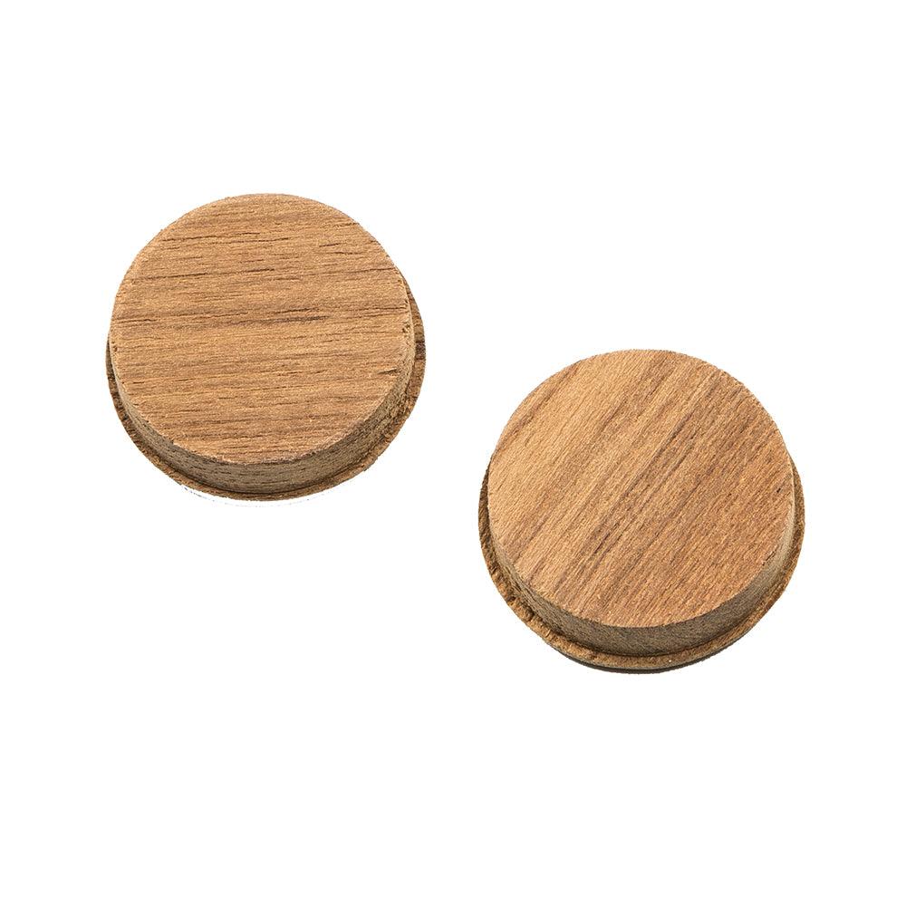 Whitecap Teak Round Drawer Pull - 1-3/8" Round - 2 Pack - Kesper Supply