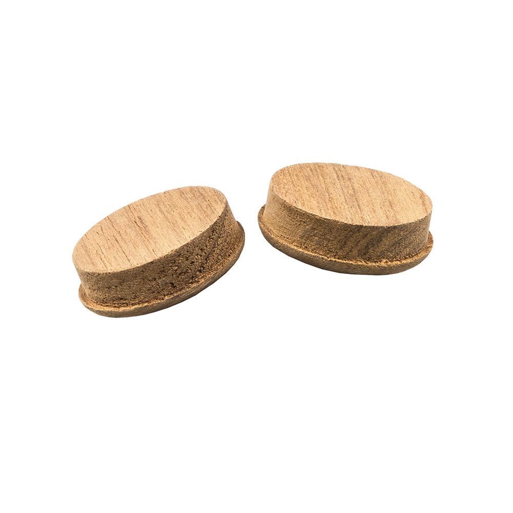 Whitecap Teak Round Drawer Pull - 1-3/8" Round - 2 Pack - Kesper Supply