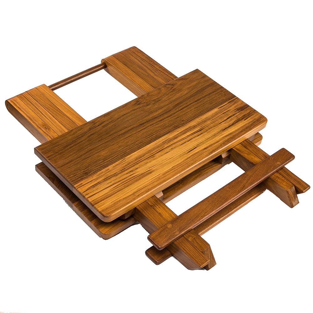 Whitecap Teak Solid Top Fold Away Table - Kesper Supply