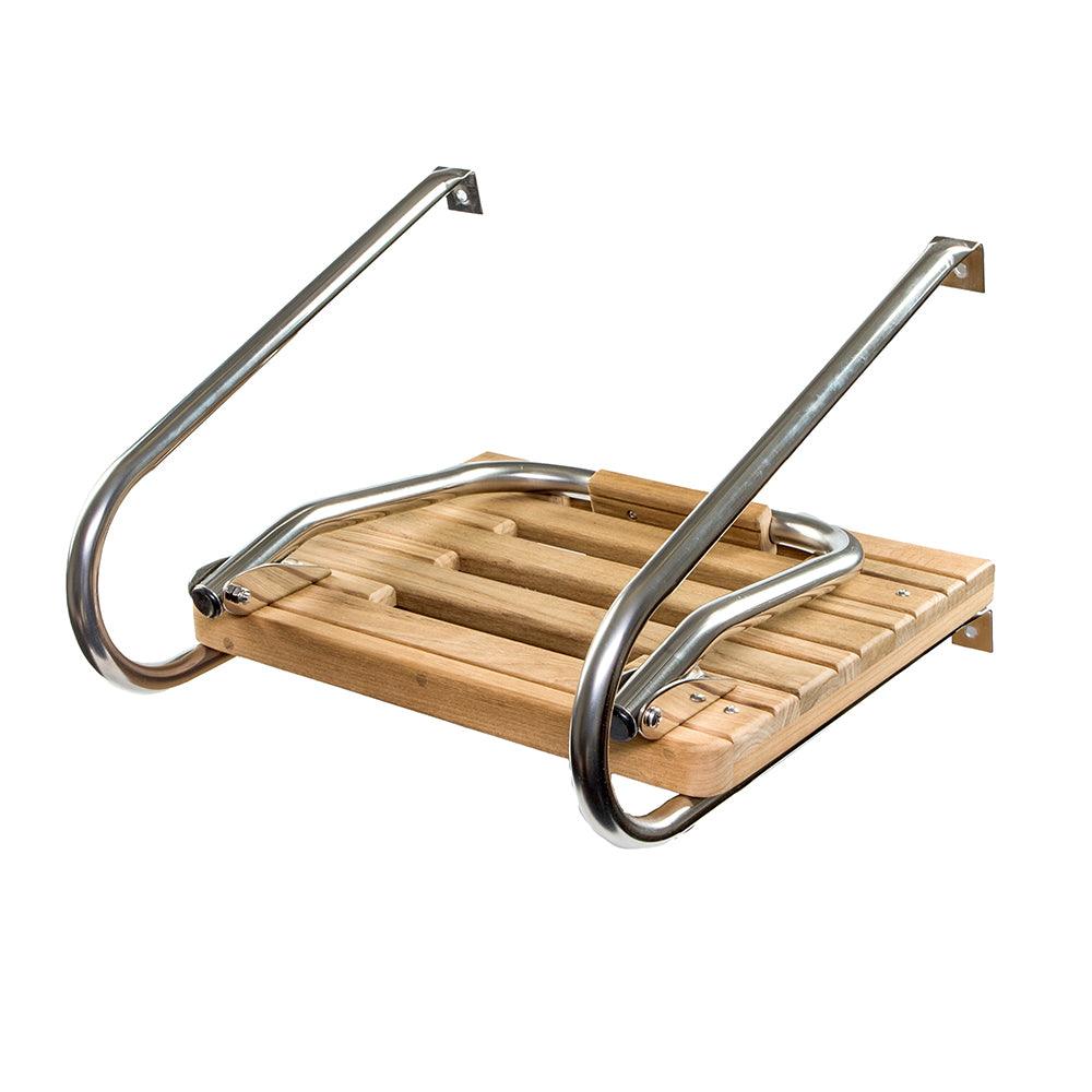 Whitecap Teak Swim Platform w/Ladder f/Inboard/Outboard Motors - Kesper Supply