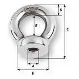 Wichard 12mm Eye Nut - Thread M12 x 175mm - Kesper Supply