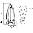 Wichard Captive Pin Twisted Shackle - Diameter 6mm - 1/4" - Kesper Supply