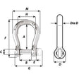 Wichard Self-Locking Bow Shackle - Diameter 10mm - 13/32" - Kesper Supply