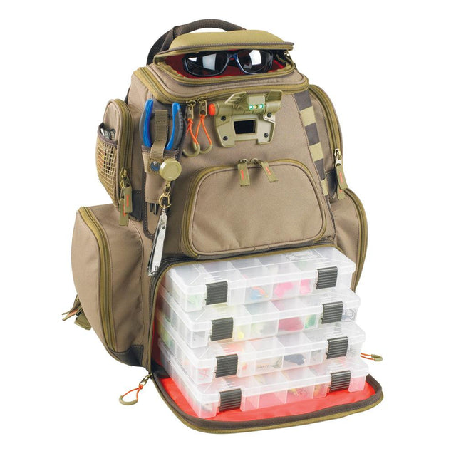 Wild River NOMAD Lighted Tackle Backpack w/4 PT3600 Trays - Kesper Supply