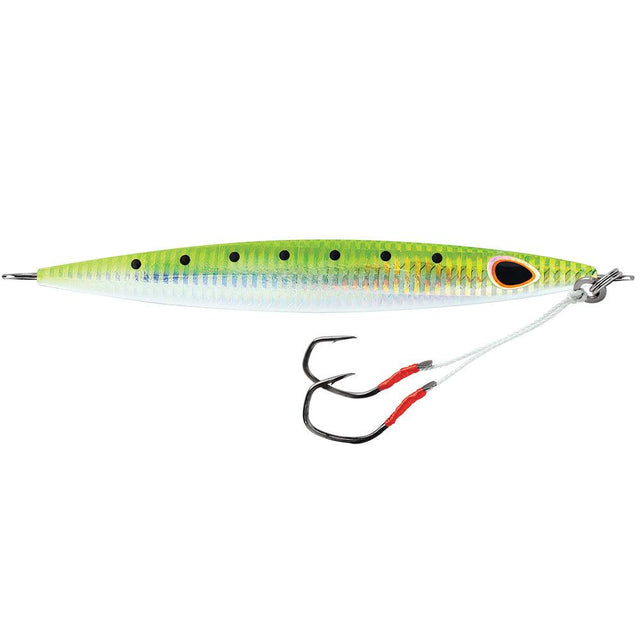 Williamson Kensaki 280 Jig - 7.25" - 9-7/8oz - UV Green Sardine Zebra - Kesper Supply