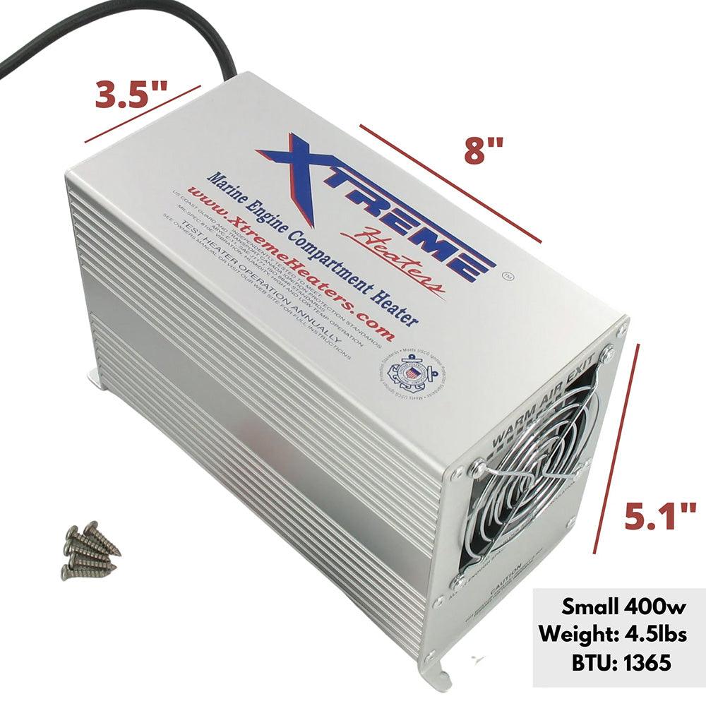 Xtreme Heaters Small 400W XHEAT Boat Bilge & RV Heater - Kesper Supply